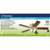 Westinghouse CEILING FAN PLSH BRS 52"" 72324